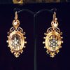Antique French 'Night & Day' 18ct Gold Pearl Earrings
