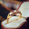 Early Victorian 15ct Gold Amethyst & Pearl Ring