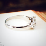Finest Platinum & Diamond Trilogy Engagement Ring