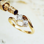 Unforgettable Vintage Diamond 'Toi et Moi' Ring