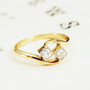 Unforgettable Vintage Diamond 'Toi et Moi' Ring