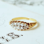 Glittersome Antique Hand Cut Diamond Engagement Ring