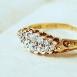 Glittersome Antique Hand Cut Diamond Engagement Ring