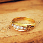Date 1896 Natural Pearl Ring