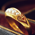 Date 1896 Natural Pearl Ring
