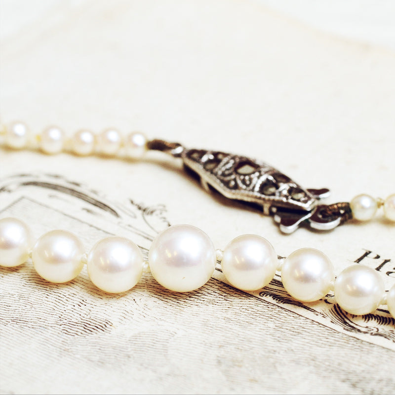 Oh Finest Lustre! Vintage Cultured Pearl Necklace