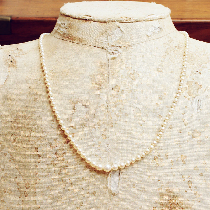 Oh Finest Lustre! Vintage Cultured Pearl Necklace