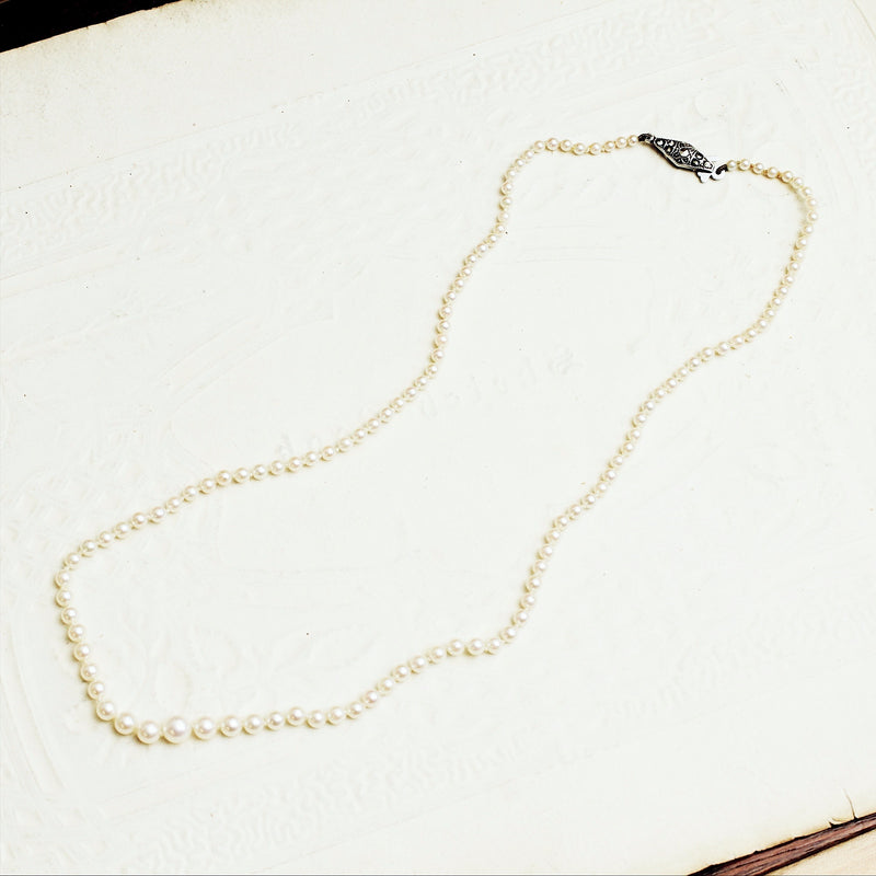 Oh Finest Lustre! Vintage Cultured Pearl Necklace