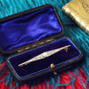 Antique Edwardian Pearl and Diamond Bar Brooch