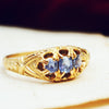 Antique Natural Sapphire Gold Ring