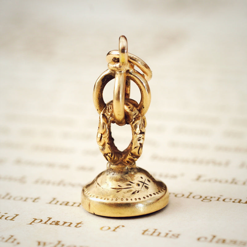 Antique 18ct Gold Bloodstone Seal Fob