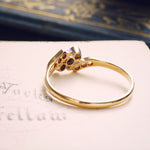 Enchanting Twinkles! Antique Diamond Crossover Ring