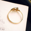 Enchanting Twinkles! Antique Diamond Crossover Ring