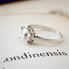 1.10ct Mine Cut Diamond Engagement Ring