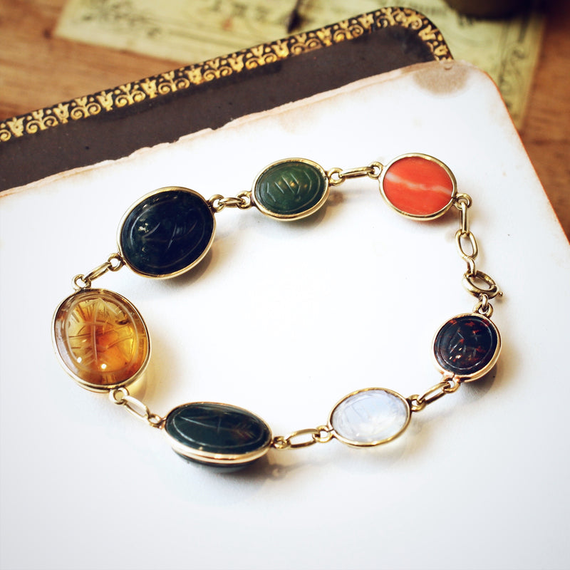 Scarab bracelet sales 14k gold