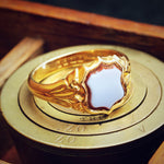 Date 1922 Shield Shaped Sardonyx Signet Ring