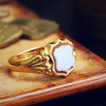 Date 1922 Shield Shaped Sardonyx Signet Ring