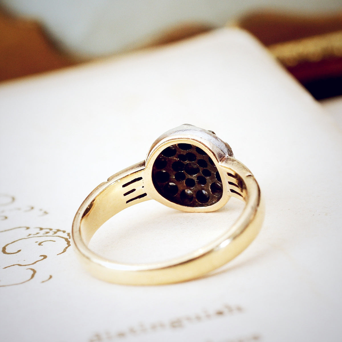 Most Charming Victorian Hand Cut Diamond Ring