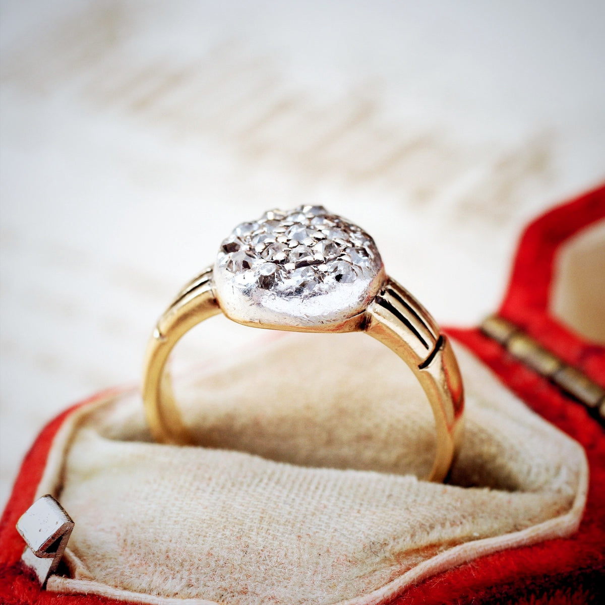 Most Charming Victorian Hand Cut Diamond Ring