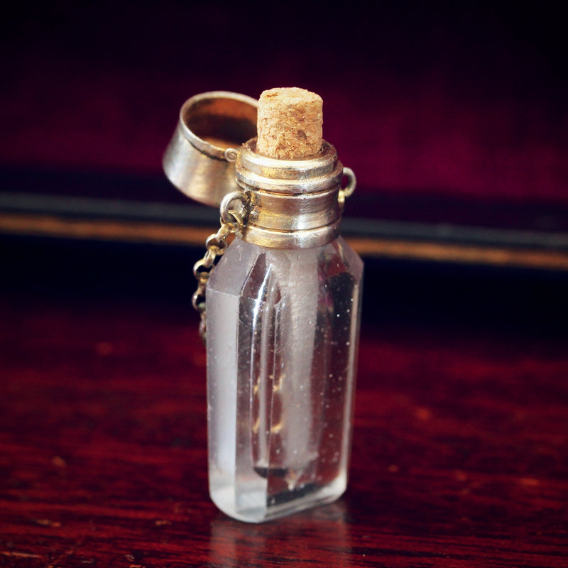 Miniature Victorian Scent or Smelling Salts Bottle