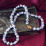 Vintage Chinese Blue & White Porcelain Bead Necklace