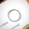 Vintage Date 1949 Size N/6.75 White Gold Wedding Ring