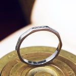 Vintage Date 1949 18ct White Gold Wedding Ring