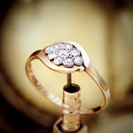 Daintiest Dated 1921 Diamond Cluster Ring
