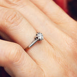 Vintage Brilliant-cut Diamond Solitaire Engagement Ring