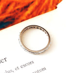 Vintage Rose Cut Diamond Eternity Ring