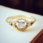 Vintage 18ct Gold Diamond Ring