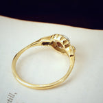 Unusual Vintage 18ct Gold Diamond Ring