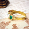 Antique Victorian Emerald & Natural Pearl Ring