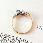 Vintage Art Nouveau Diamond & Pearl Ring