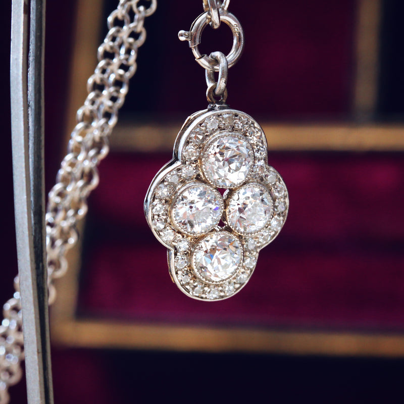 *SWOON!* Divinely Glamorous Vintage Art Deco Diamond Pendant
