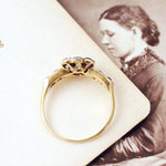 Audacious Glitter!! Vintage Diamond Cluster Ring