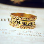 Antique Dedicated 'In Memory Of' Mourning Ring