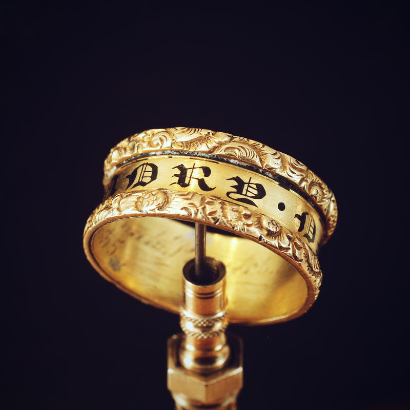 Antique Dedicated 'In Memory Of' Mourning Ring