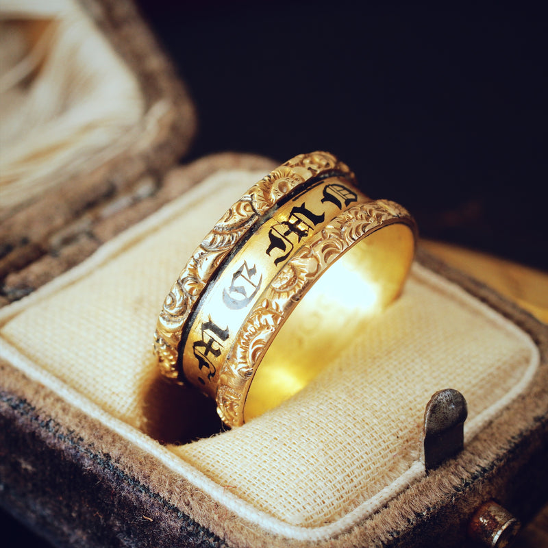 Dedicated 'In Memory Of' Mourning Ring