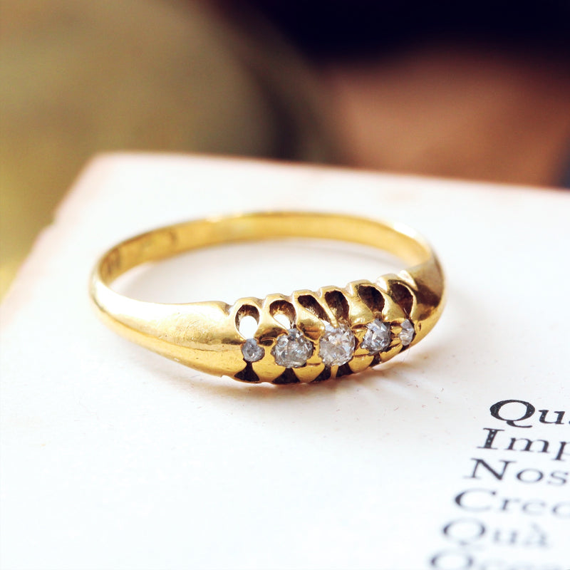 Edwardian Date 1918 Diamond Engagement Ring