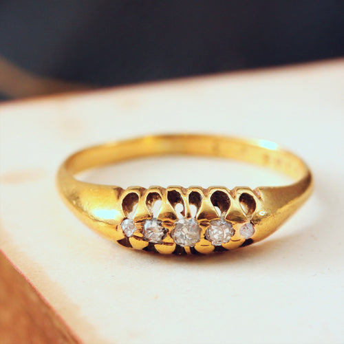 Antique Date 1918 Diamond Engagement Ring