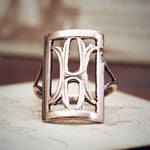 Statement Vintage 'H' 9ct Gold Ring