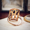 Statement Vintage 'H' 9ct Gold Ring