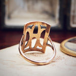 Statement Vintage 'H' 9ct Gold Ring