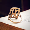 Statement Vintage 'H' 9ct Gold Ring