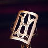 Statement Vintage 'H' 9ct Gold Ring