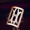 Statement Vintage 'H' 9ct Gold Ring