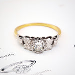 Vintage 1950's Art Deco Diamond Engagement Ring