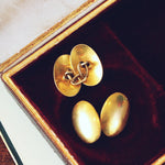 Vintage 18ct Gold Oval Cufflinks