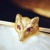 Antique Victorian Fox Tie Pin or Brooch
